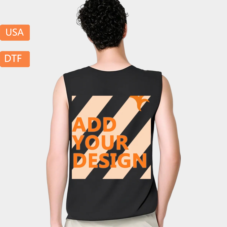 Men‘s Vest t Printed in USA| 180GSM Back DTF