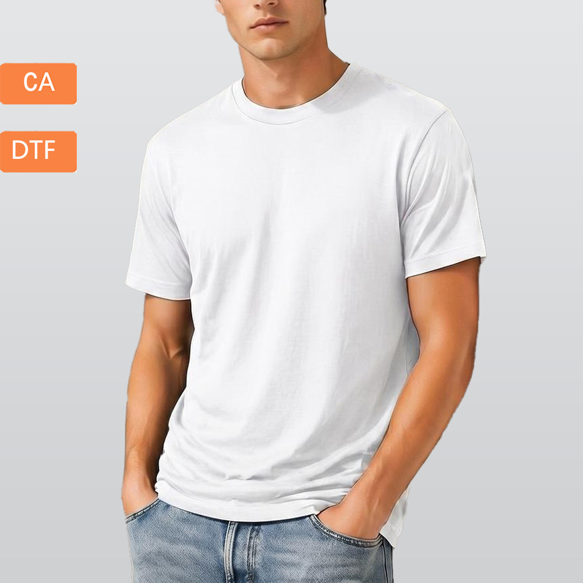 Men's T-Shirt Printed in Canada|180GSM Double DTF
