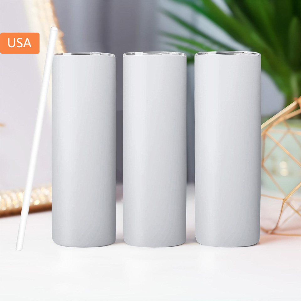 20OZ Straight Cup With Sliding Lid Printed in USA