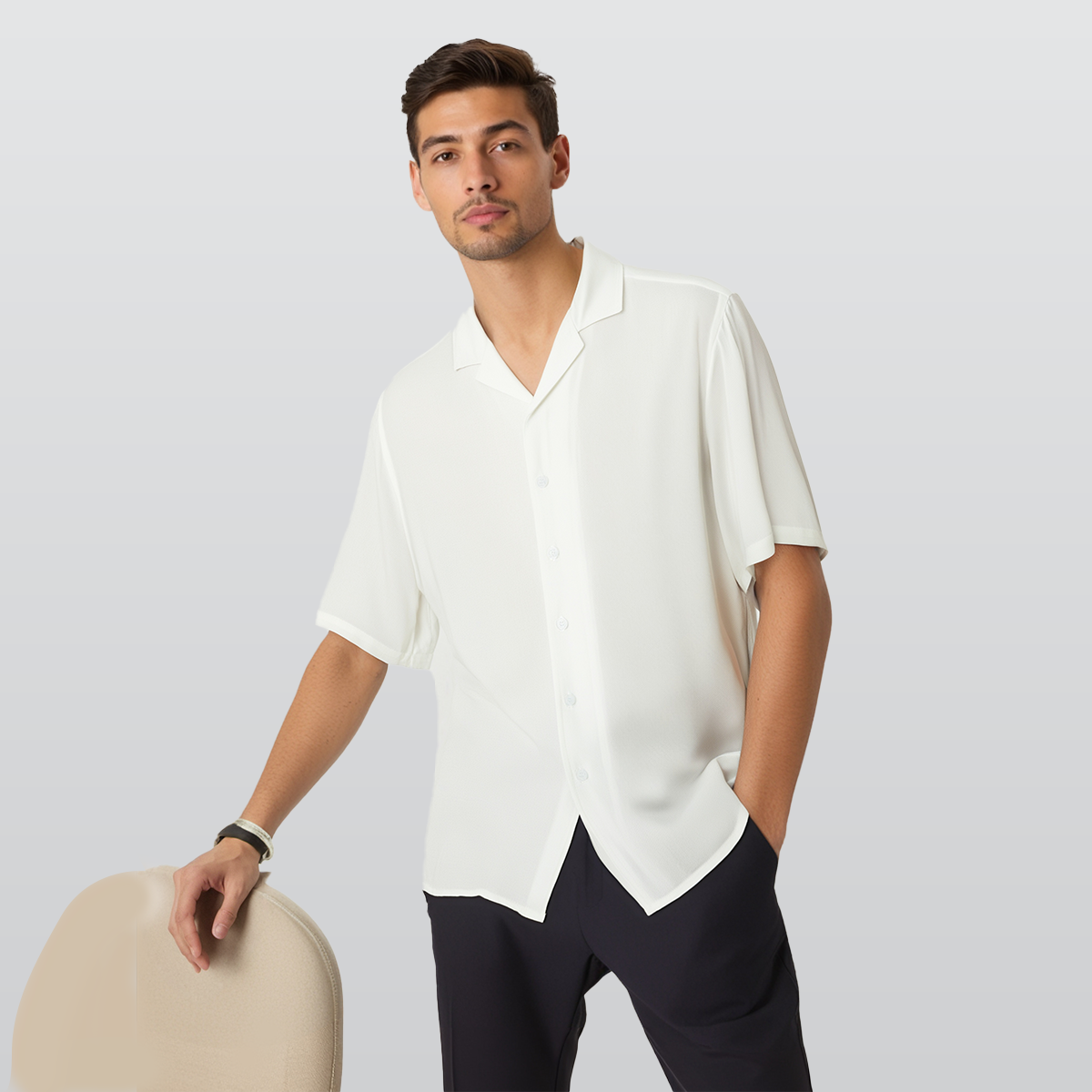 All-Over Print Men's Hawaiian Rayon Shirt | 115GSM Rayon