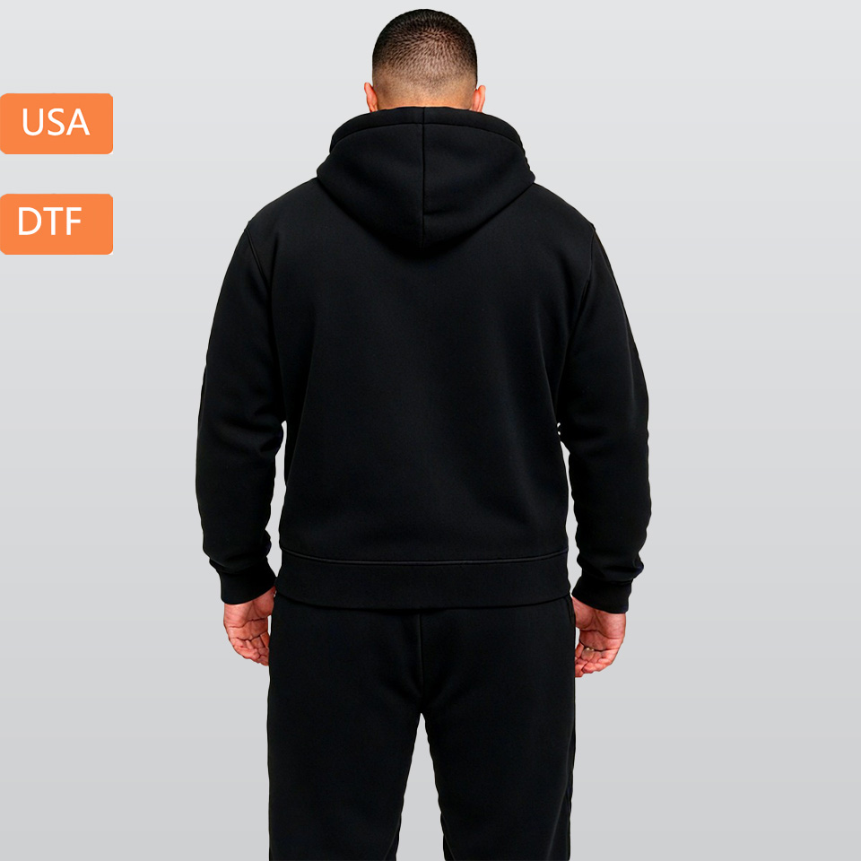 Men's Fleece Long Sleeve Jacket Printed in USA