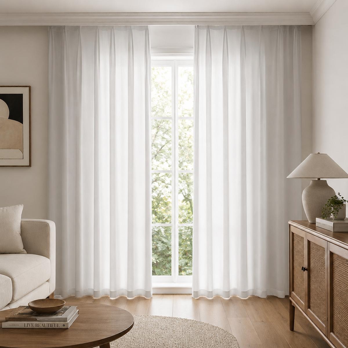 Square Blackout Curtains with Hooks | 265(GSM