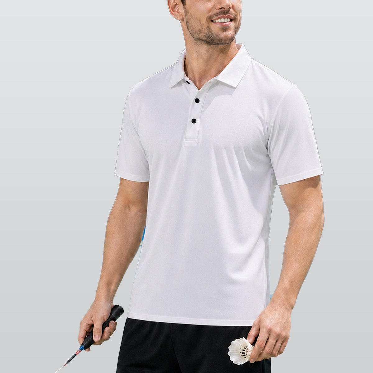 All-Over Print Men's Polo Shirt|Bonded Seam