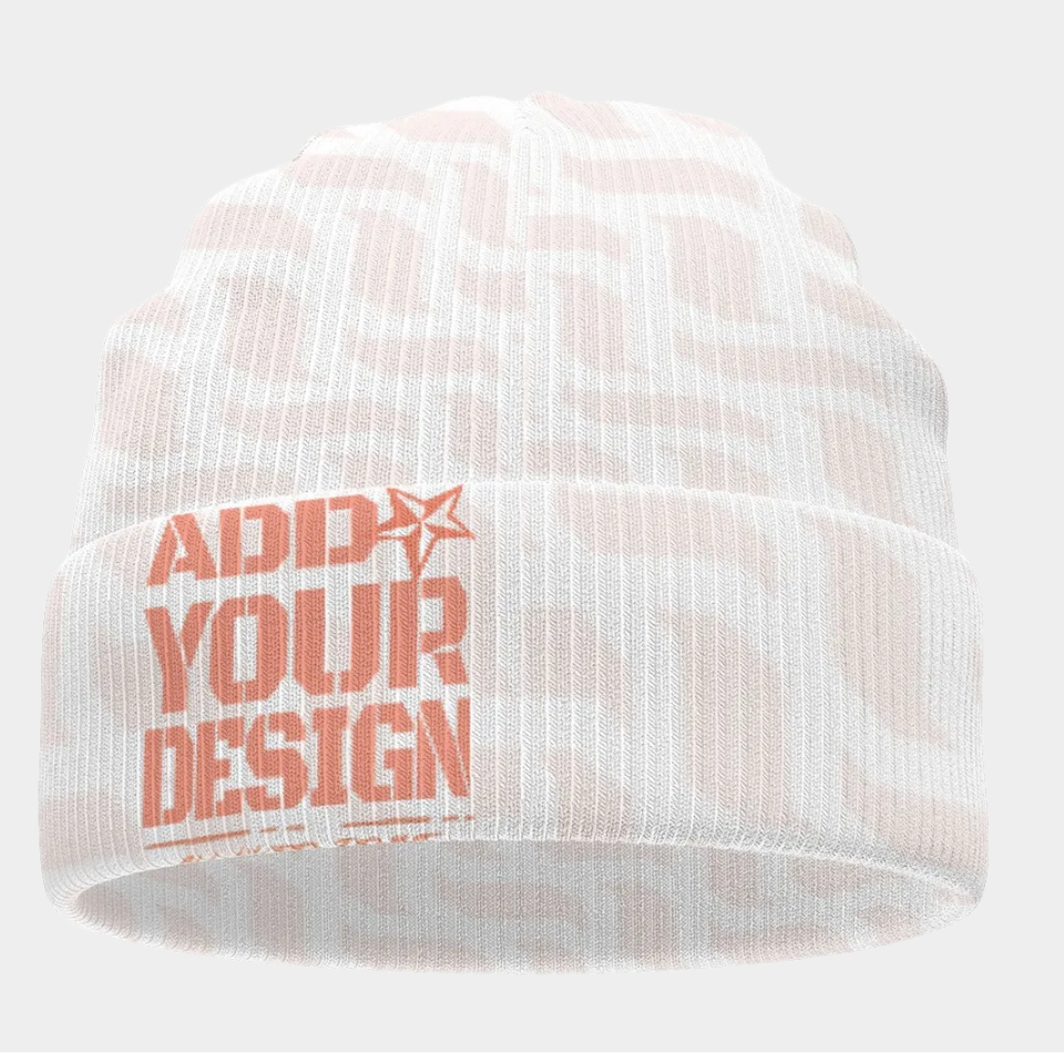 All-Over Print Knitted Hat