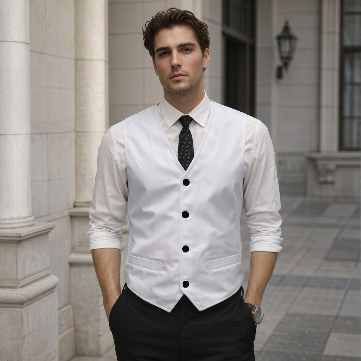 All-Over Print Men's Classic Formal Vest