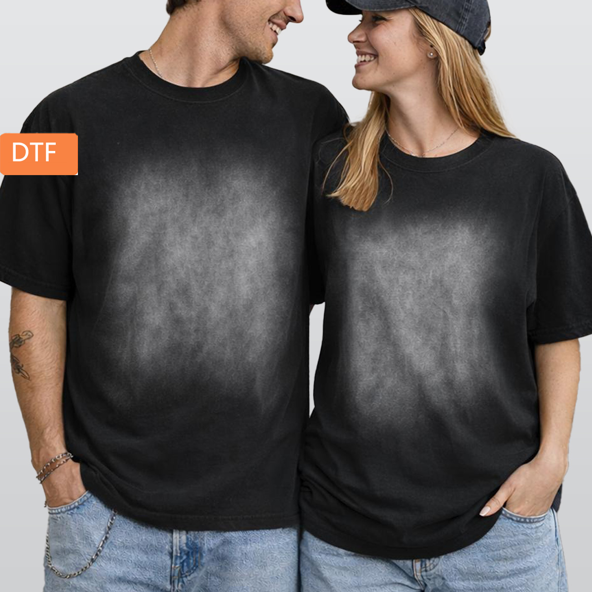 Men's Vintage Washed Boxy T-Shirt|250GSM DTF