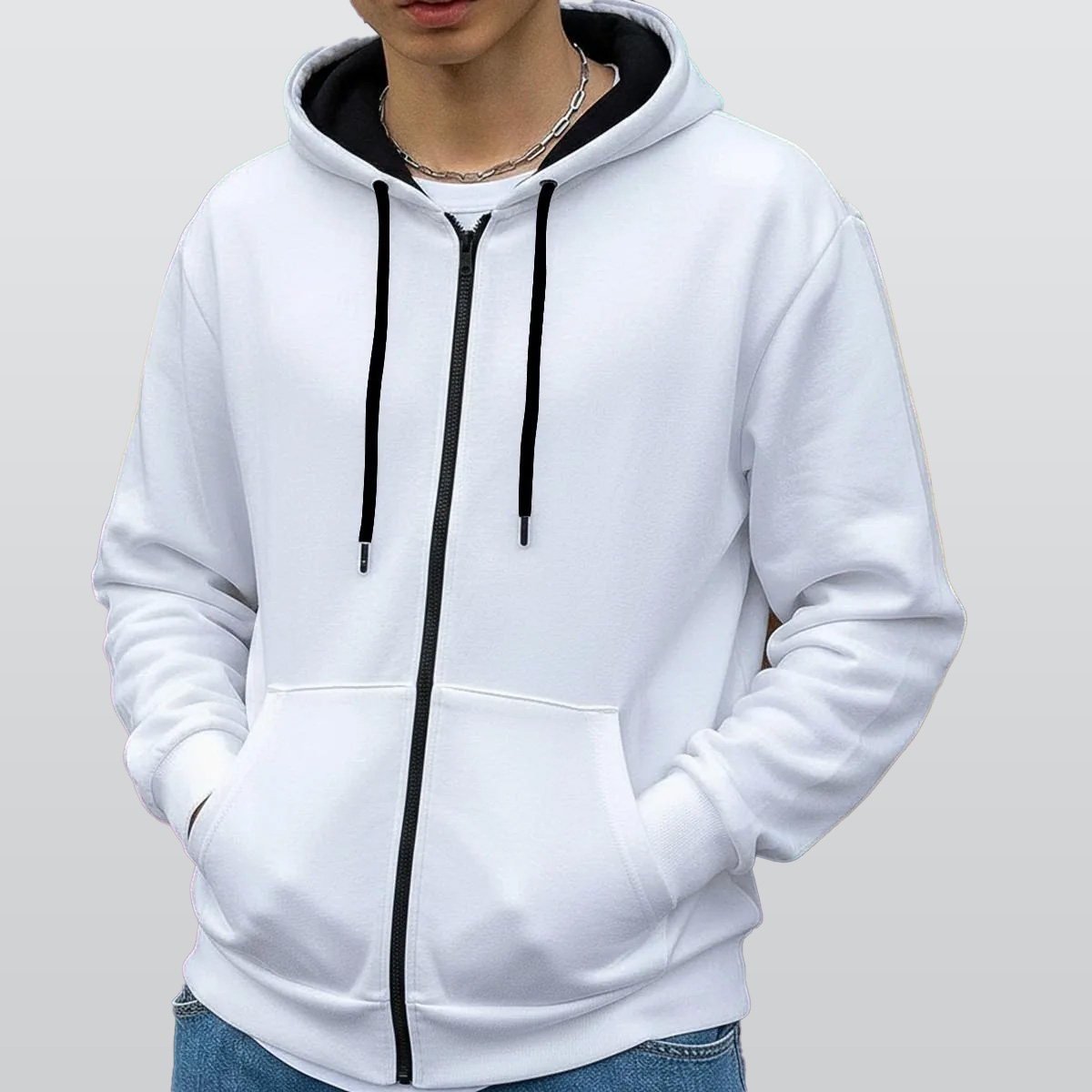 All-Over Print Men's Heavy Fleece Zip Up Hoodie
