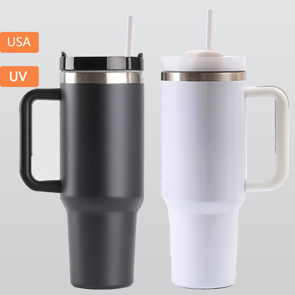 40 oz Tumbler With Handle Printed in USA