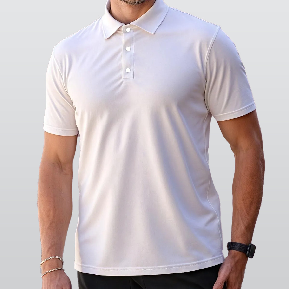 All-Over Print Men's Polo Collar Jersey