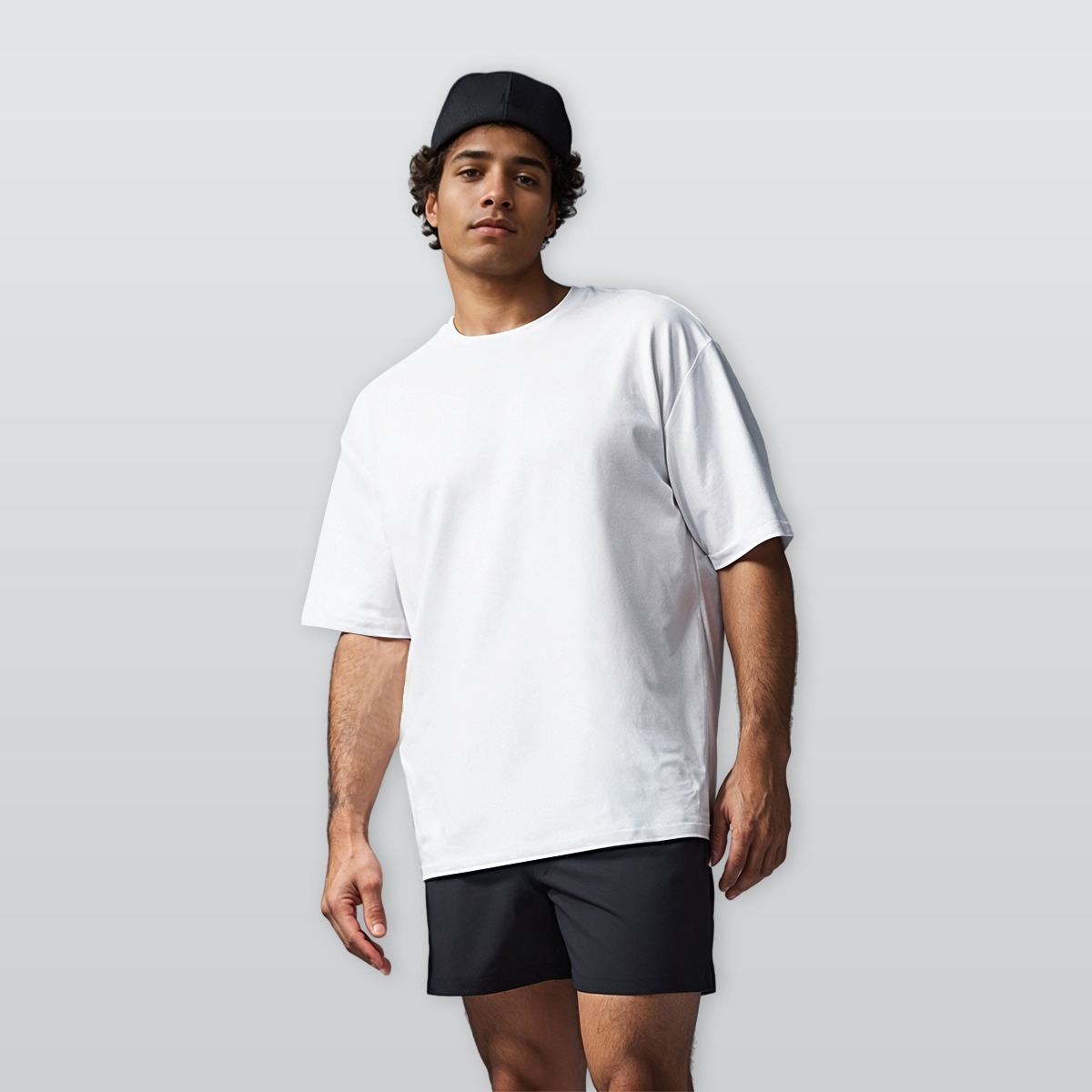 All-Over Print Men’s Oversize Crewneck T-Shirt|230GSM Cotton