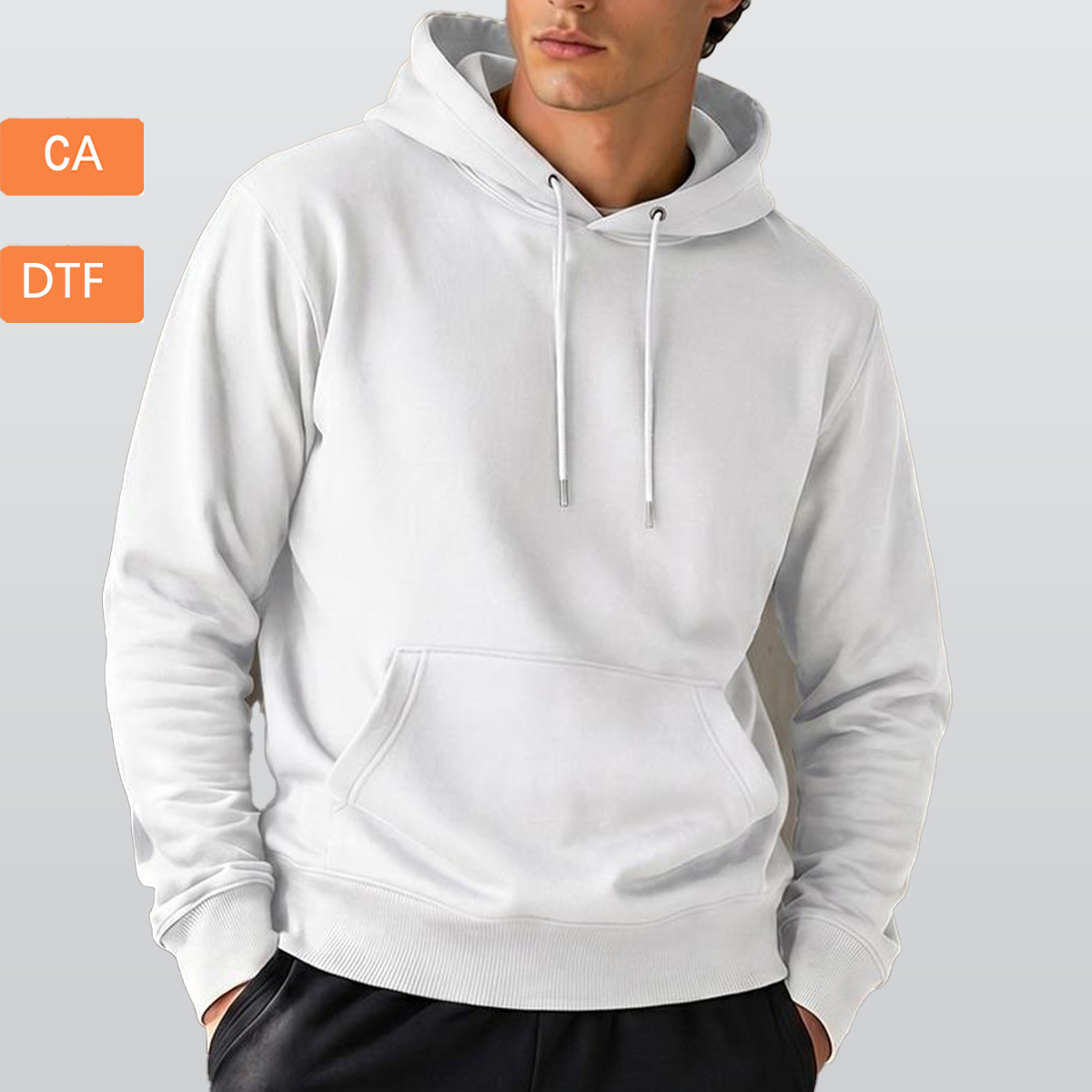 Men's Fleece Hoodie Printed in Canada| 320GSM Double DTF