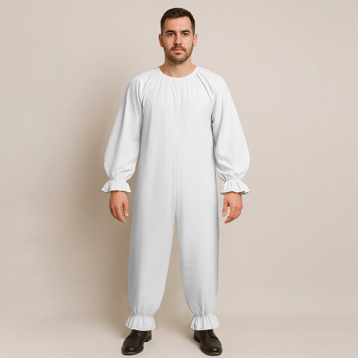 All-Over Print Men's Lightweight Breathable Clown-Style Jumpsuit