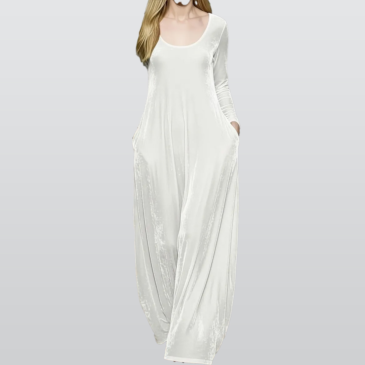 All-Over Print Women's Velvet Shine Maxi Dress