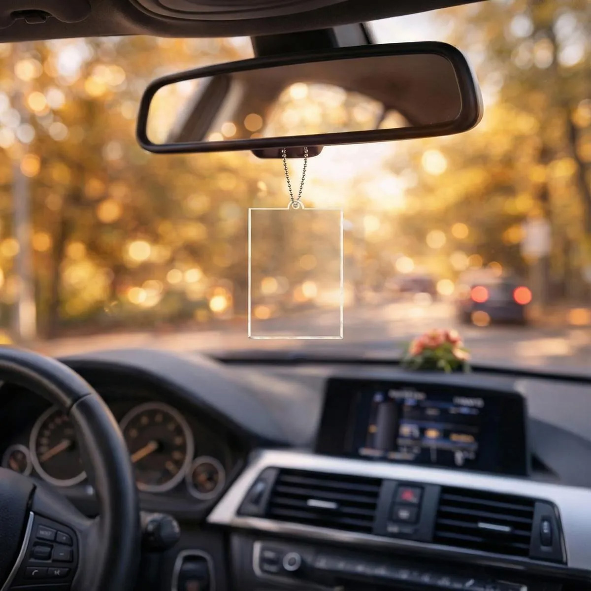 Vertical Rectangular Acrylic Pendant|Single-Sided Printing