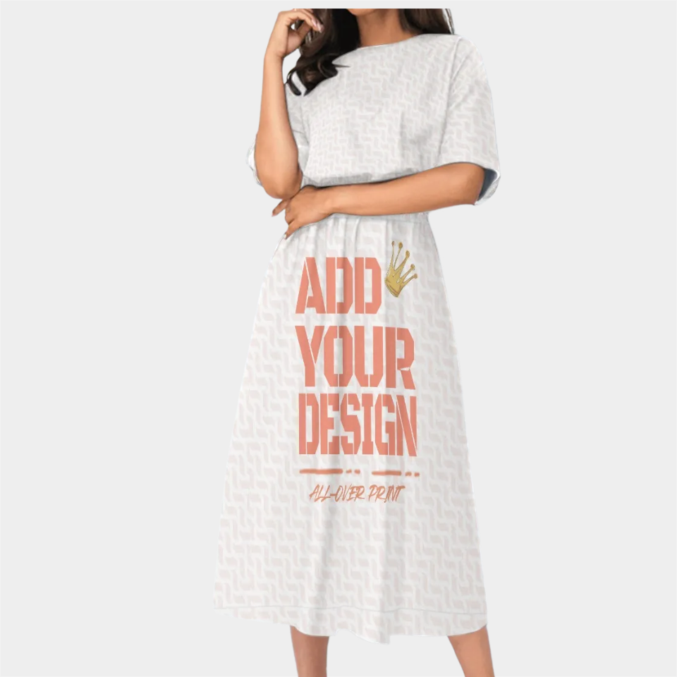 All-Over Print Women's Knee-Length Dress