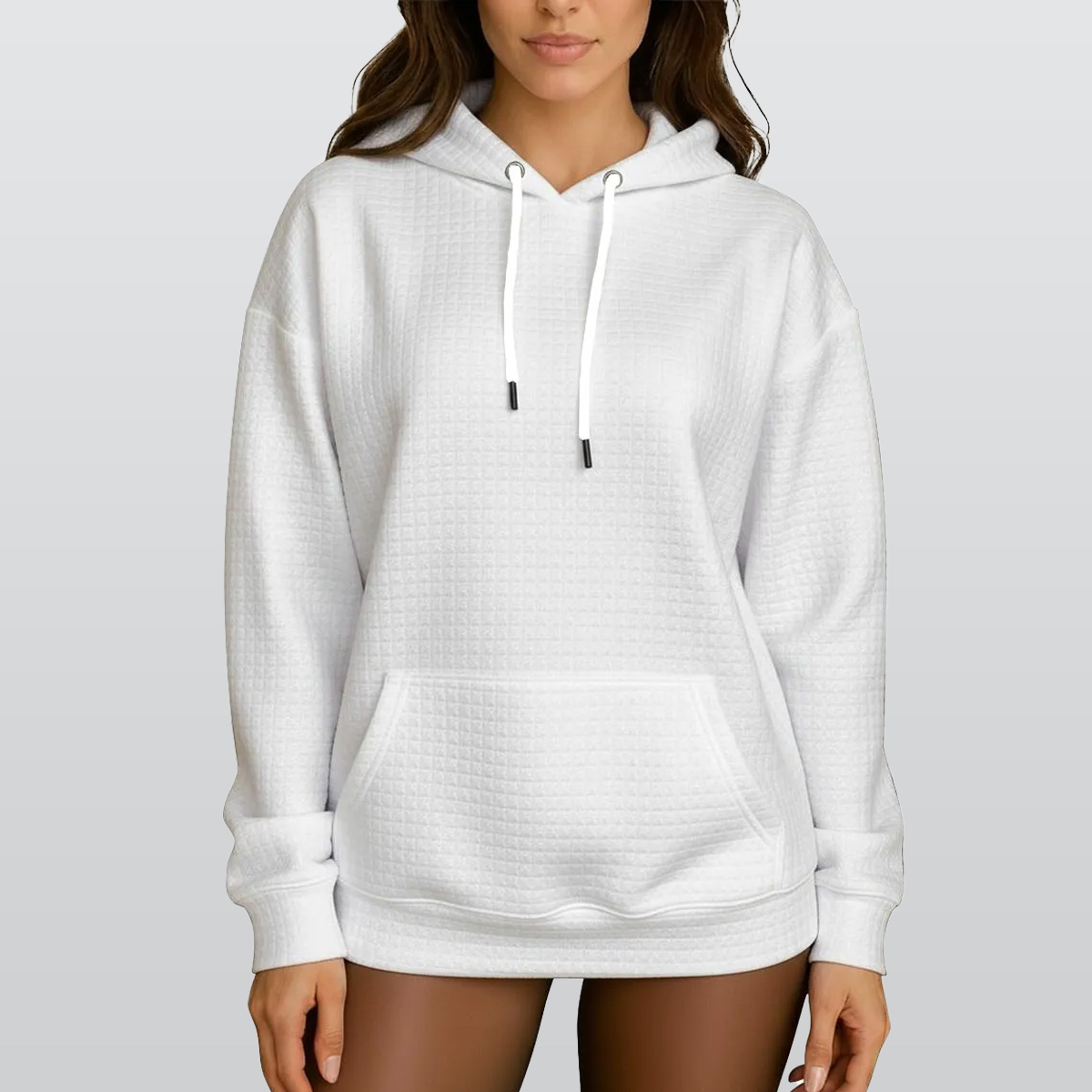 All-Over Print Women's Thick Waffle Knit Hoodie