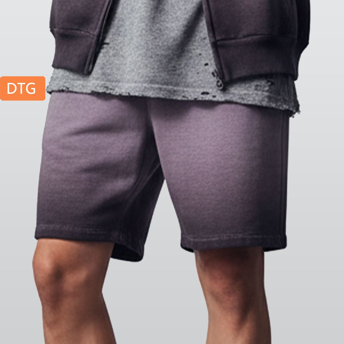 Men’s Vintage Wash Drawstring Shorts|350GSM DTG