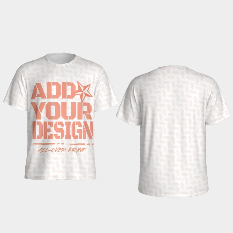 All-Over Print Men's Split Hem Sun Protection T-Shirt