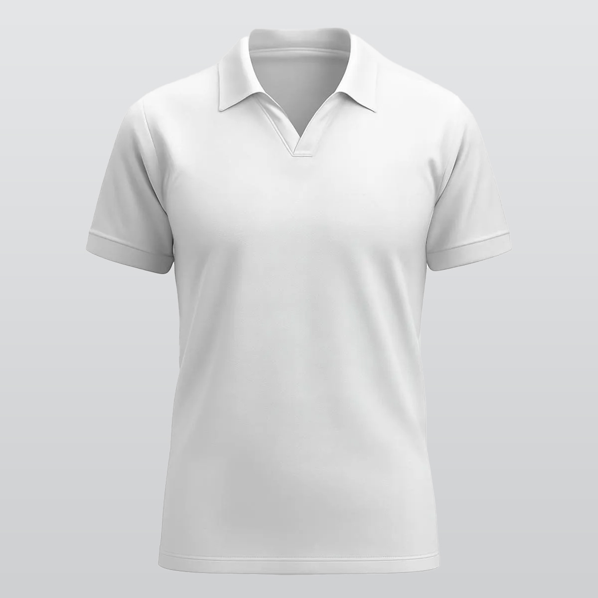 All-Over Print Men's V-Neck Polo Shirt