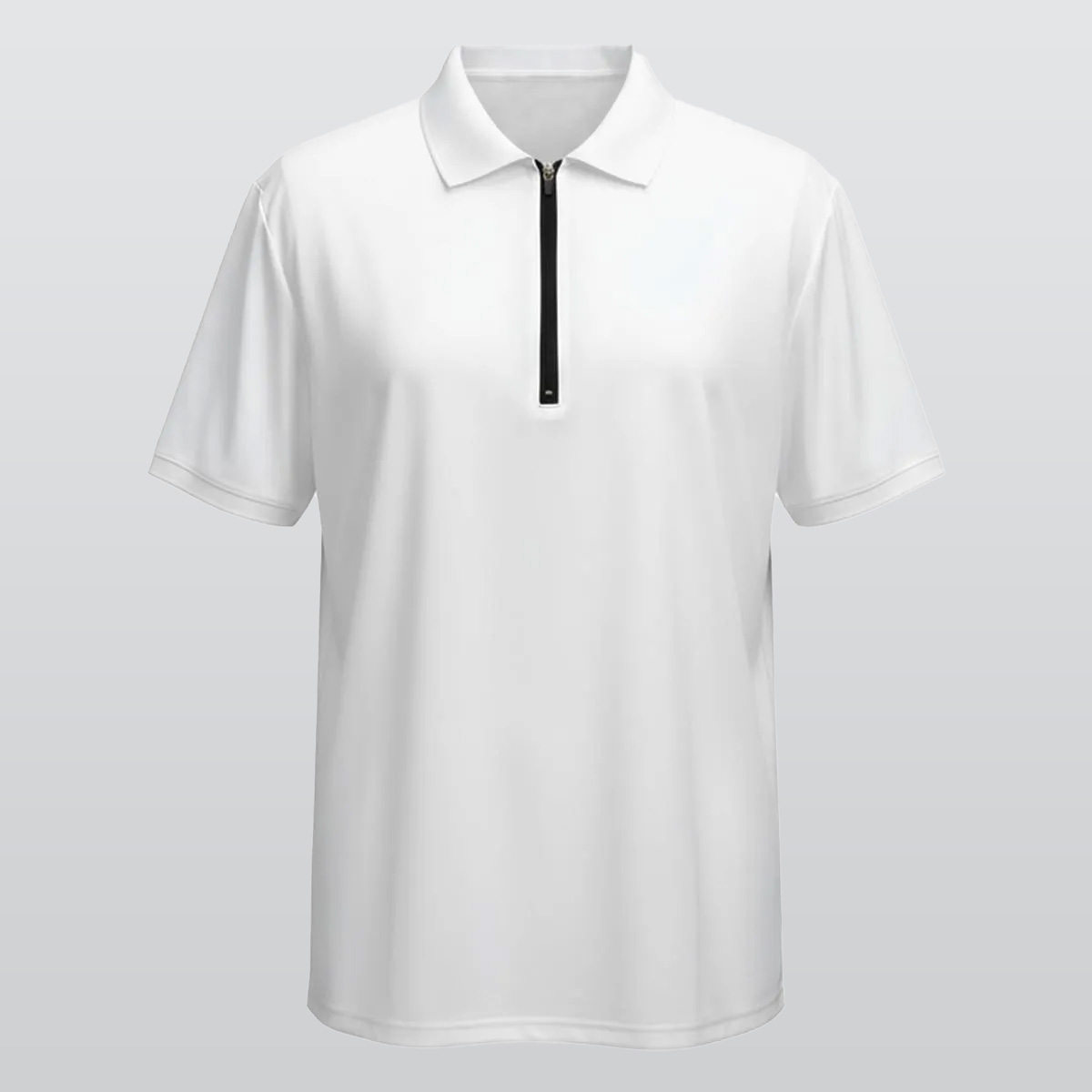 All-Over Print Men's Polo Shirt With Half-Zip|210GSM