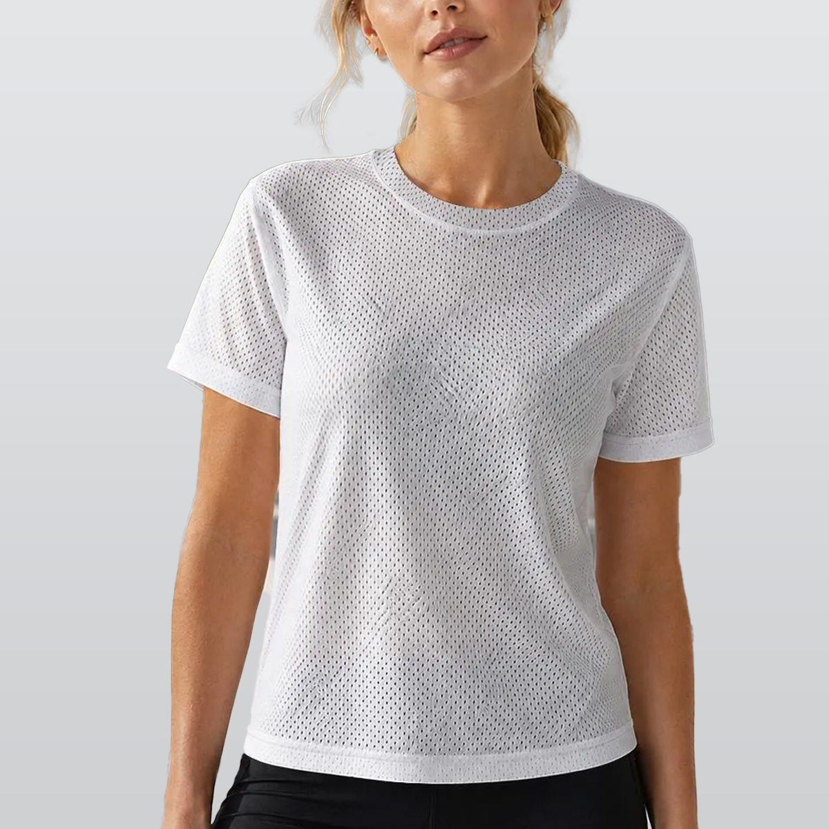 All-Over Print Women's Mesh Short Sleeve T-Shirt