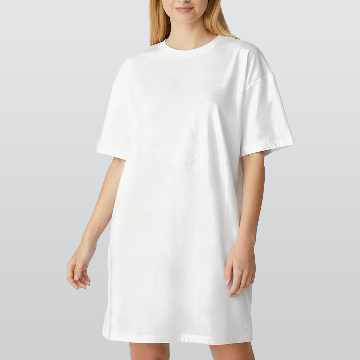 All-Over Print Women's Loose Fit T-Shirt Dress|180GSM Cotton