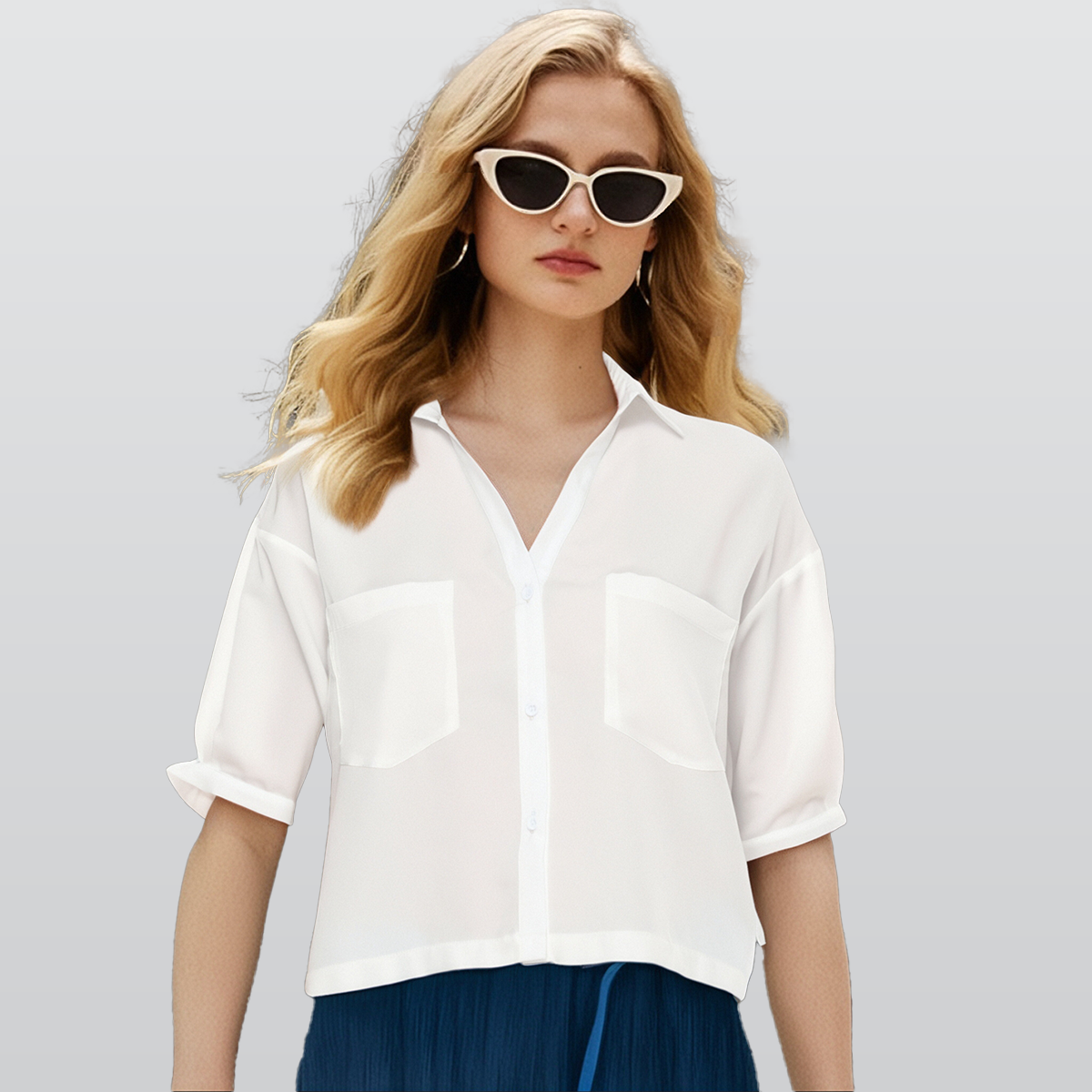 All-Over Print Women's V-neck Shirts