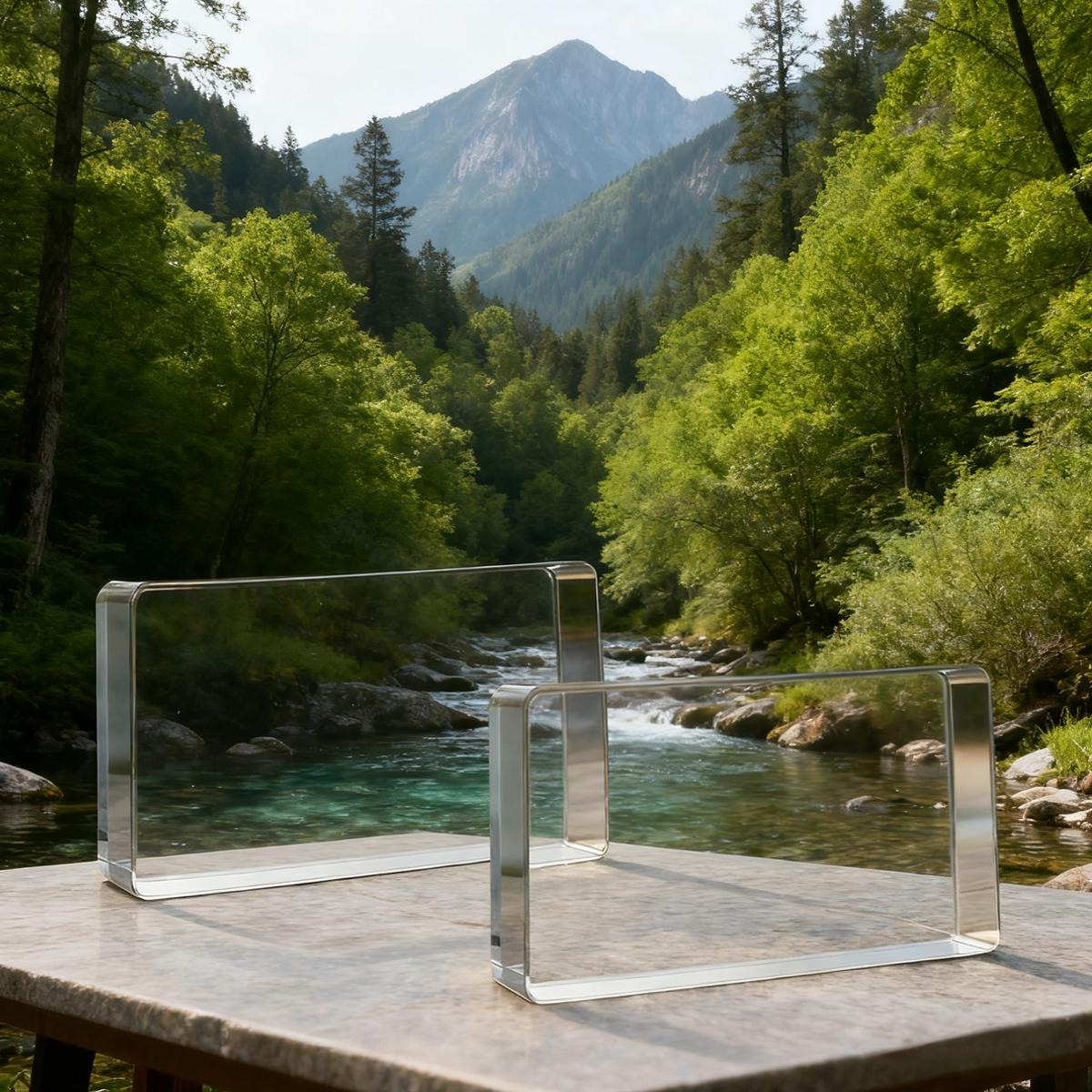 Simple rectangular acrylic plaque|Horizontal 5:3