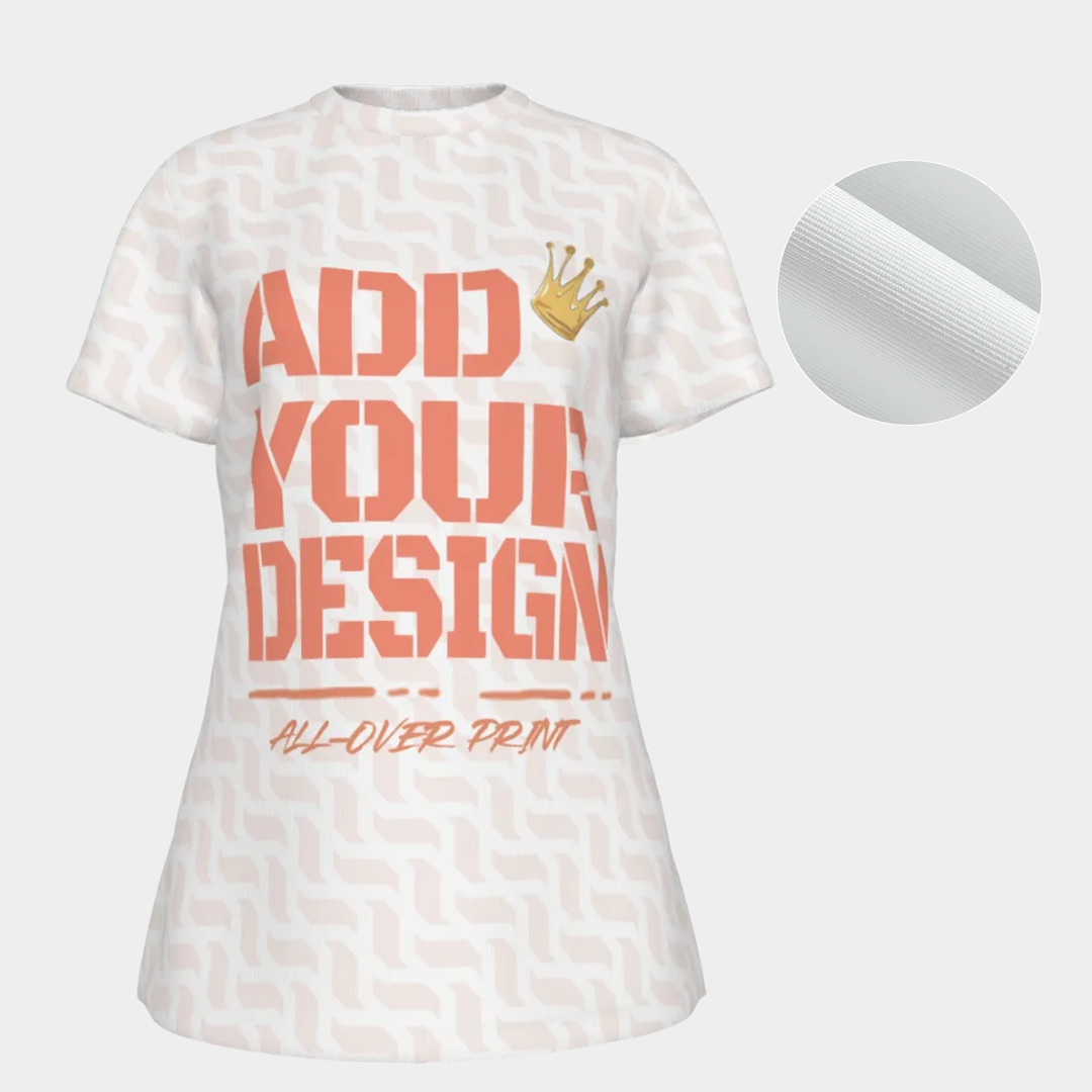 All-Over Print Women's Round T-Shirt|210GSM