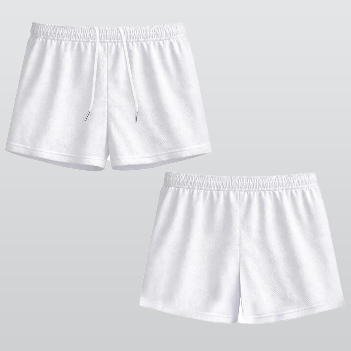 All-Over Print Youth Shorts with Inner Drawstring|Birdseye