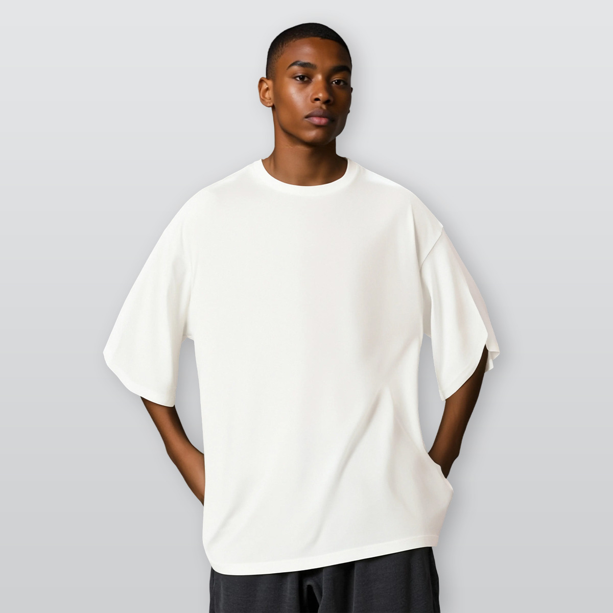 All-Over Print Men's Drop Shoulder T-shirt With Short Sleeve