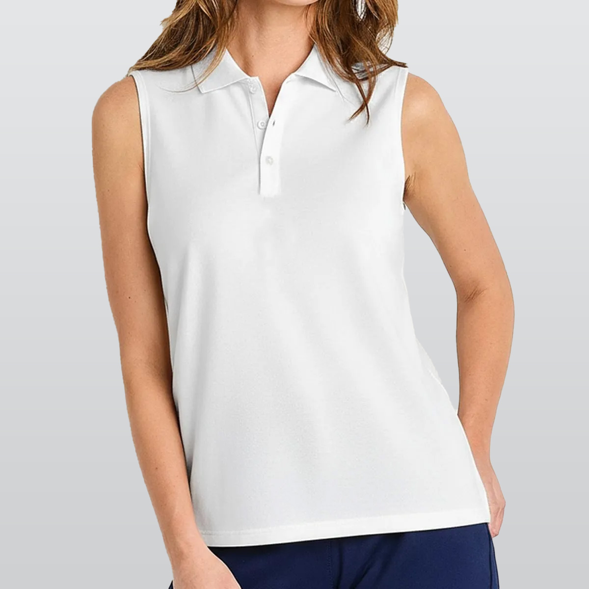 All-Over Print Women's Sleeveless POLO Shirt