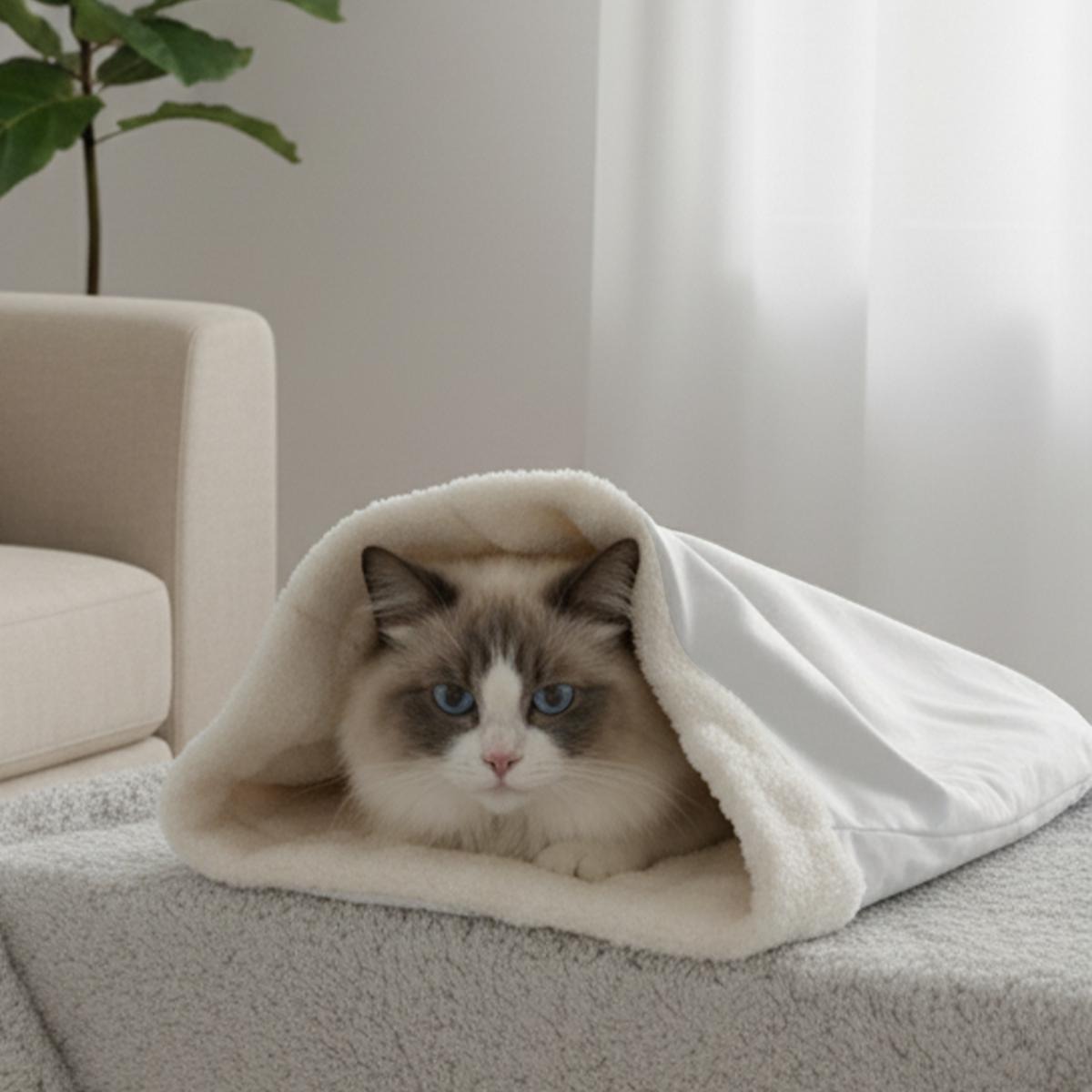 All-Over Print Double-Layer Pet Sleeping Bag
