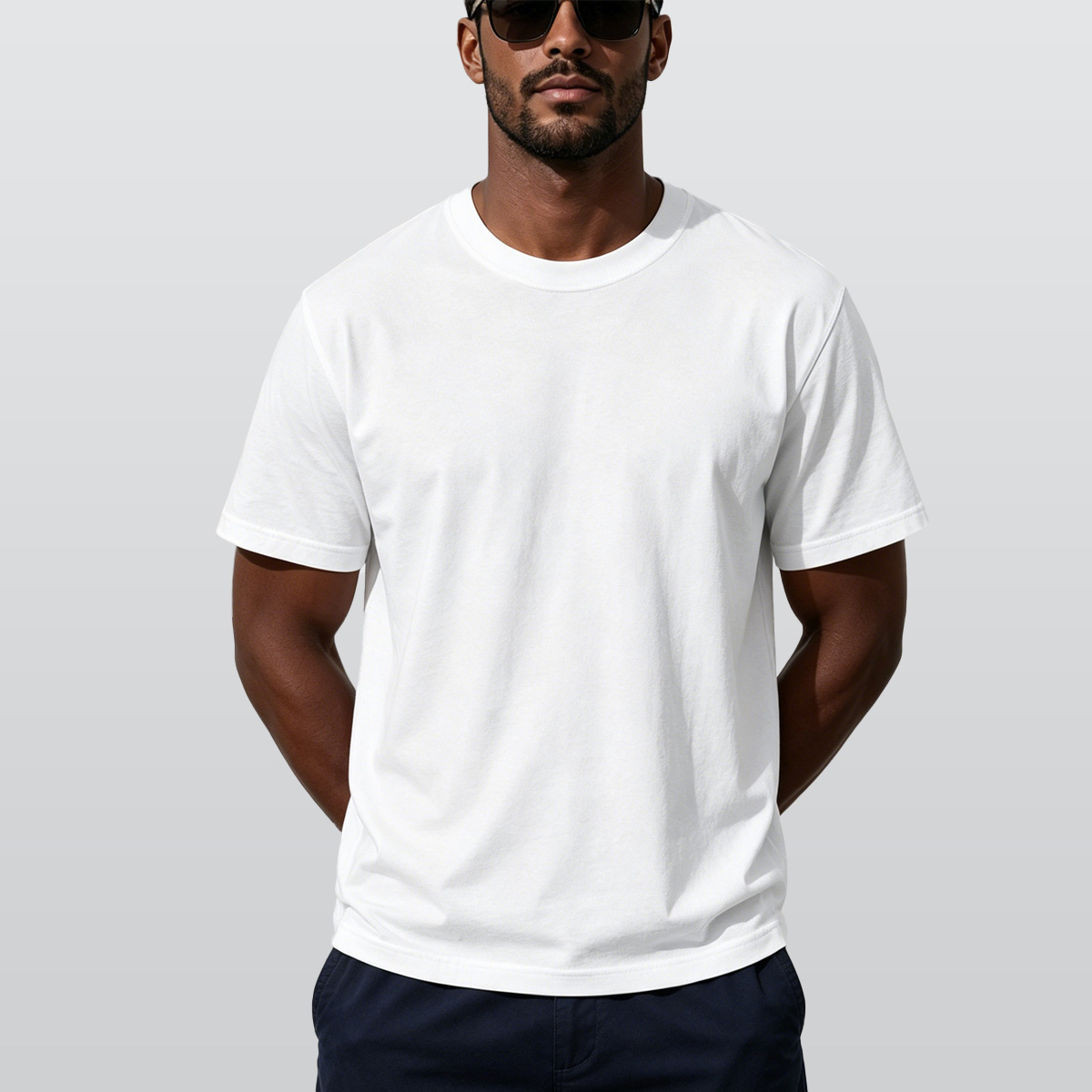 Men's Heavyweight Crew Neck T-Shirt|DTF