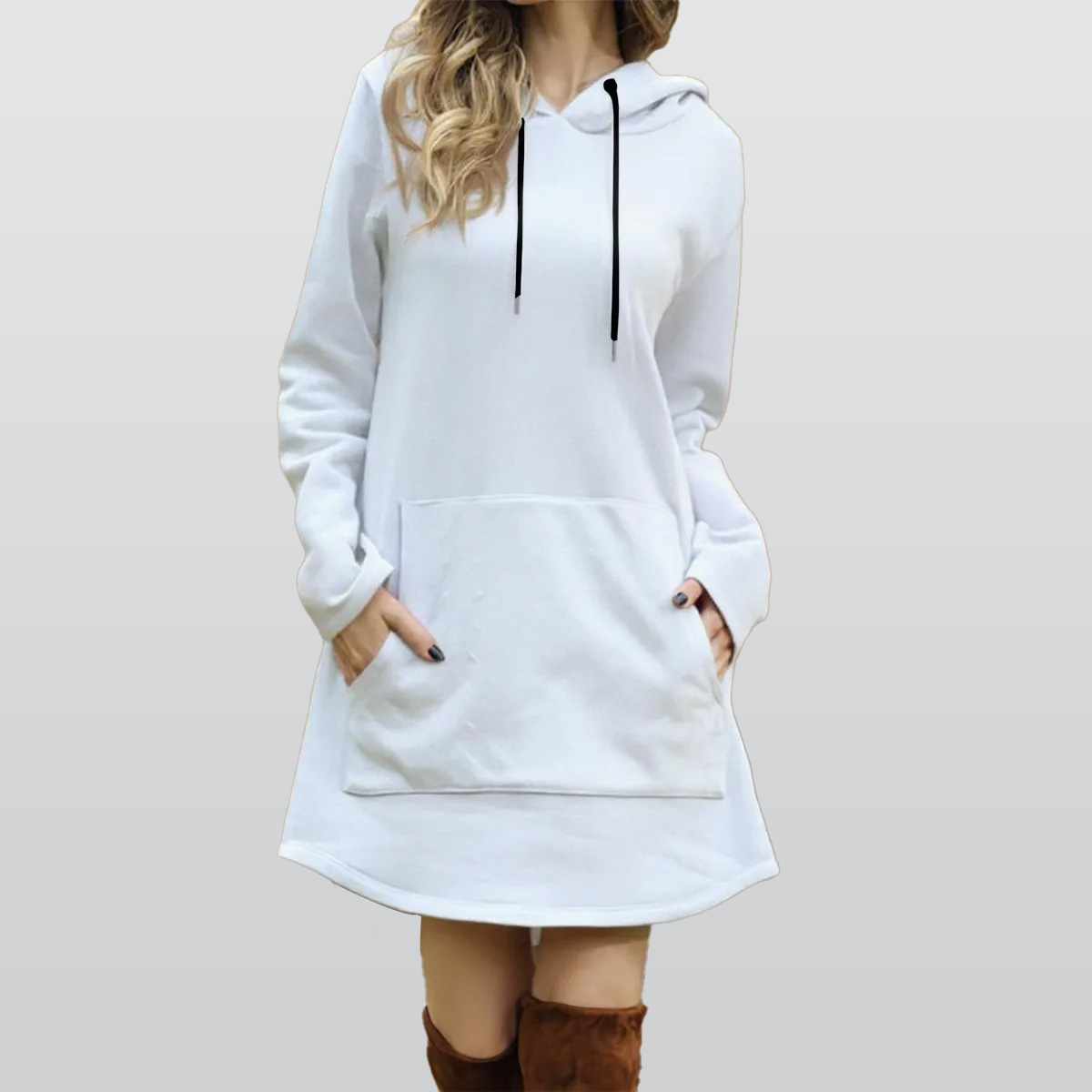 All-Over Print Women's Longline Hoodie Dress