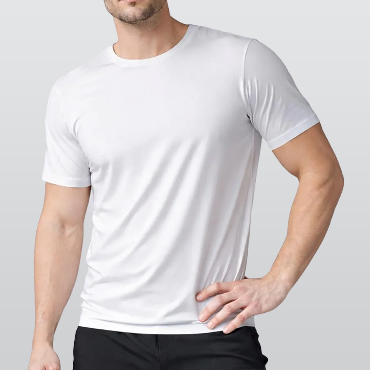 All-Over Print Men’s Milk Silk Stretch T-Shirt|210GSM