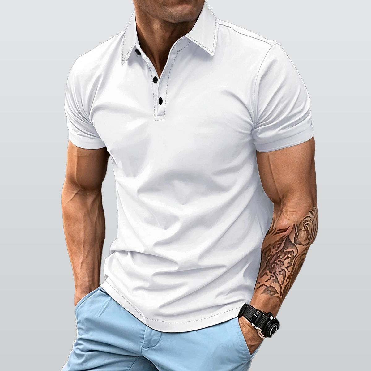 All-Over Print Men's Polo Shirt