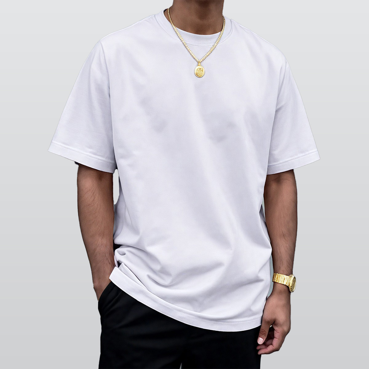 All-Over Print Unisex Drop-shoulder T-shirt|180GSM